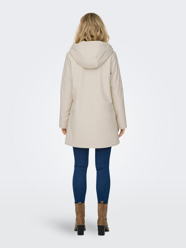 Only ONLSALLY regenjas beige – dames