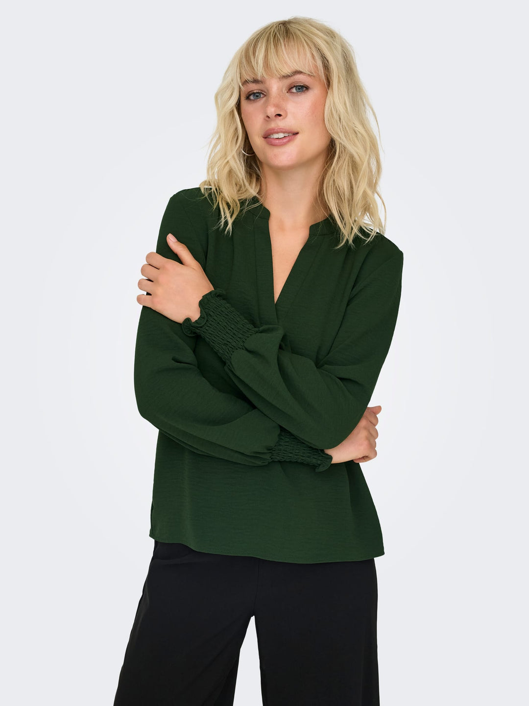 Only 15284309 mette top l/m dames groen