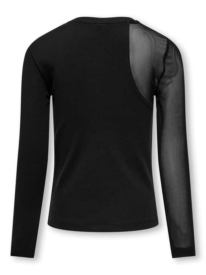 Kids Only colette zwart t-shirt l/m – meisjes