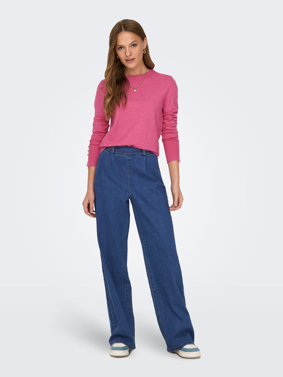 Only 15311972 jeans regular-straight fit blue denim – dames - 32