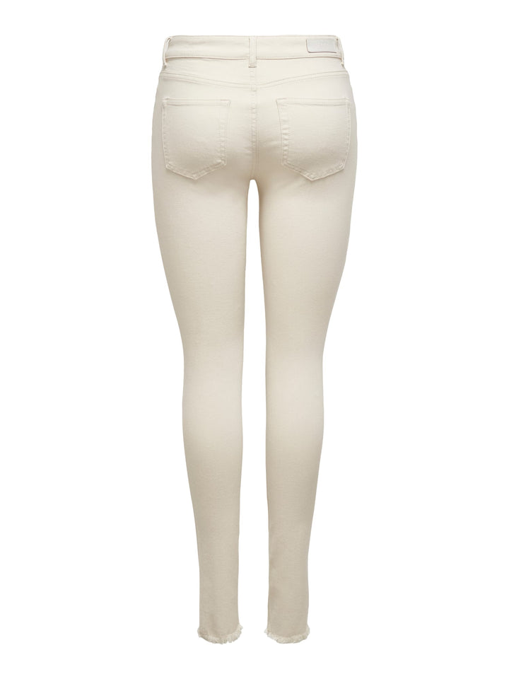 Only 15218655 Blush skinny fit jeans ecru – dames - L30