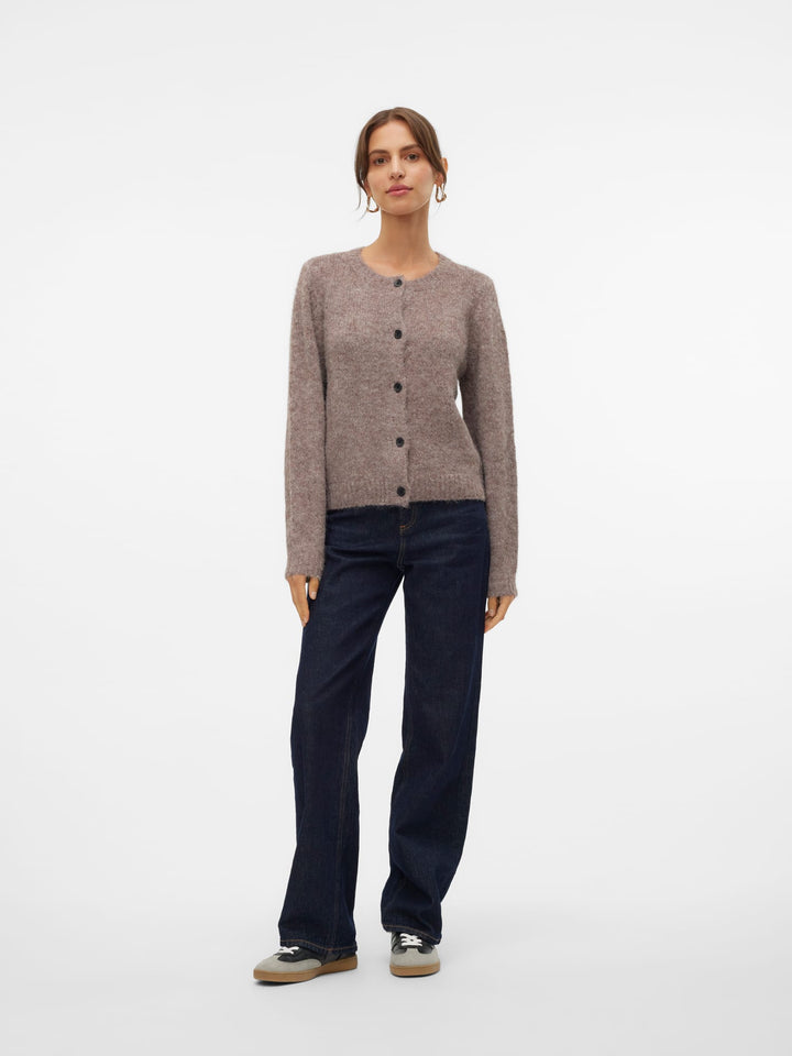 VERO MODA Novah vest gebreid dames – paars melee