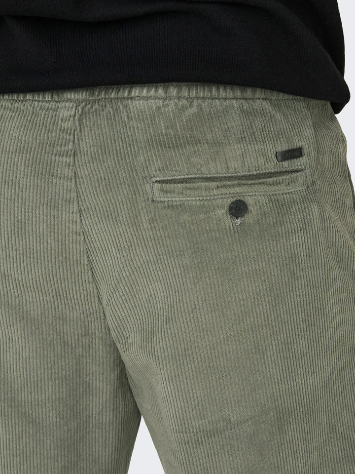 ONLY &amp; SONS 22029790 Linus lange broek olijf – heren