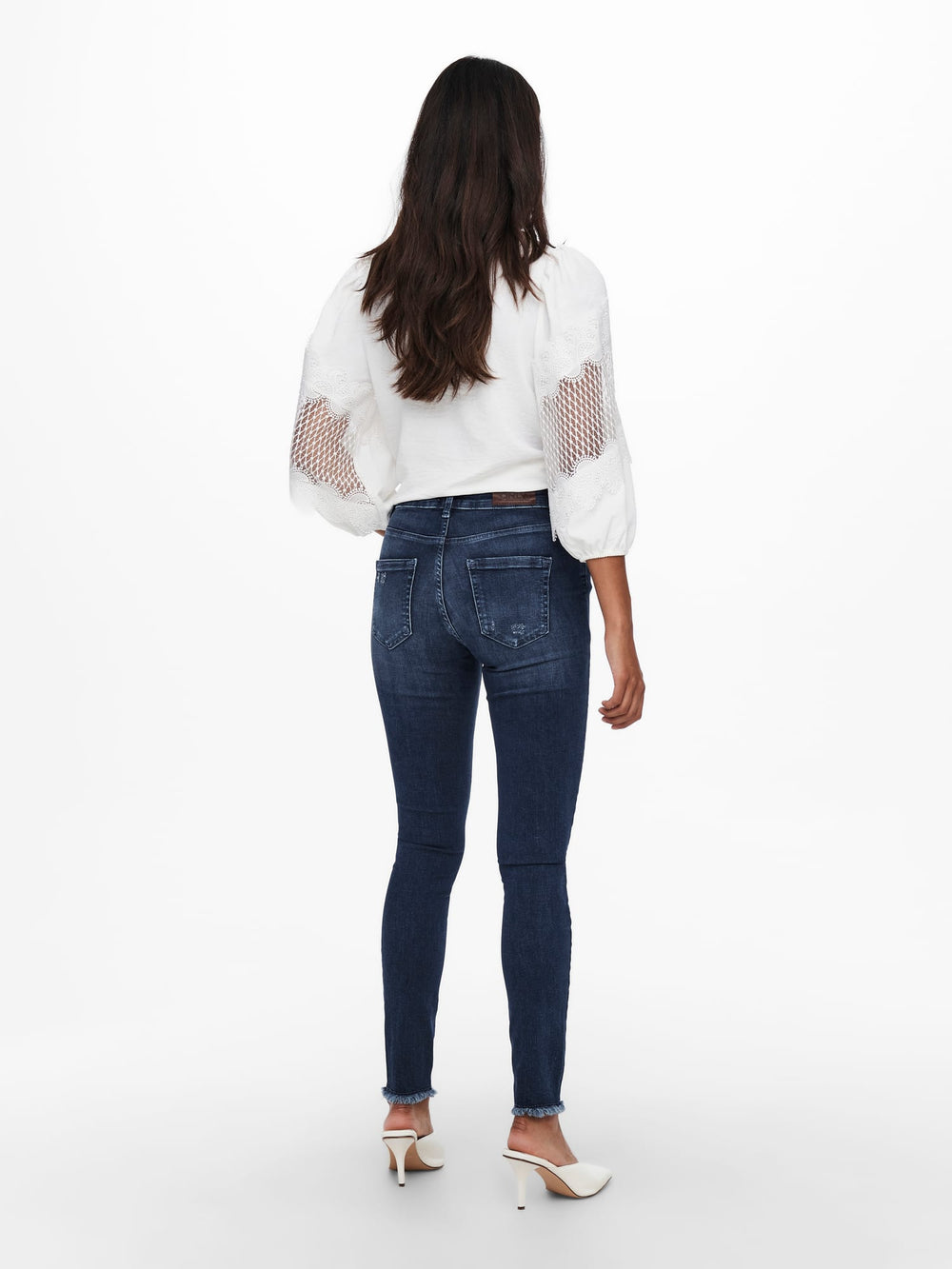 Only skinny fit jeans blauw denim – dames - Blue Denim - L32