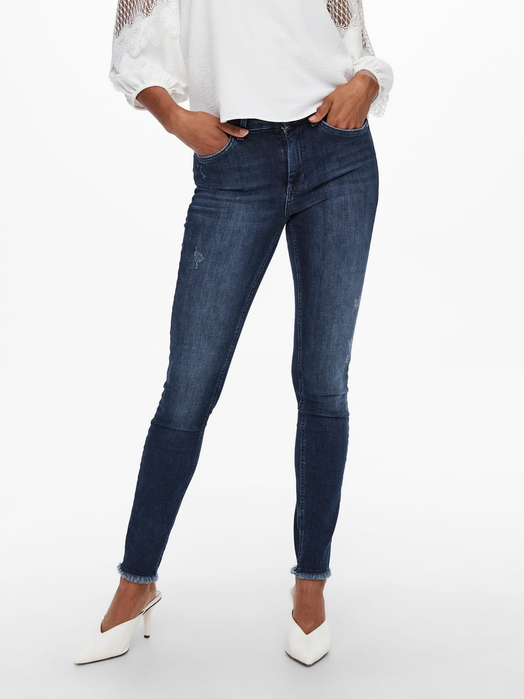 Only 15234798 Blush skinny fit jeans blue denim - L32