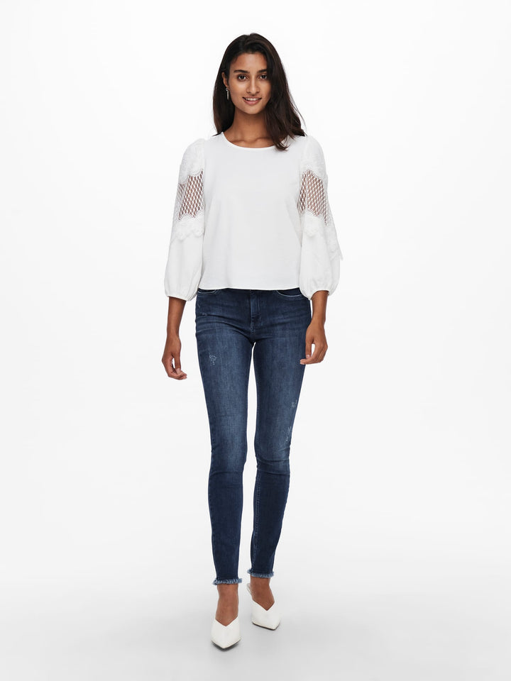Only skinny fit jeans blauw denim – dames - Blue Denim - L32