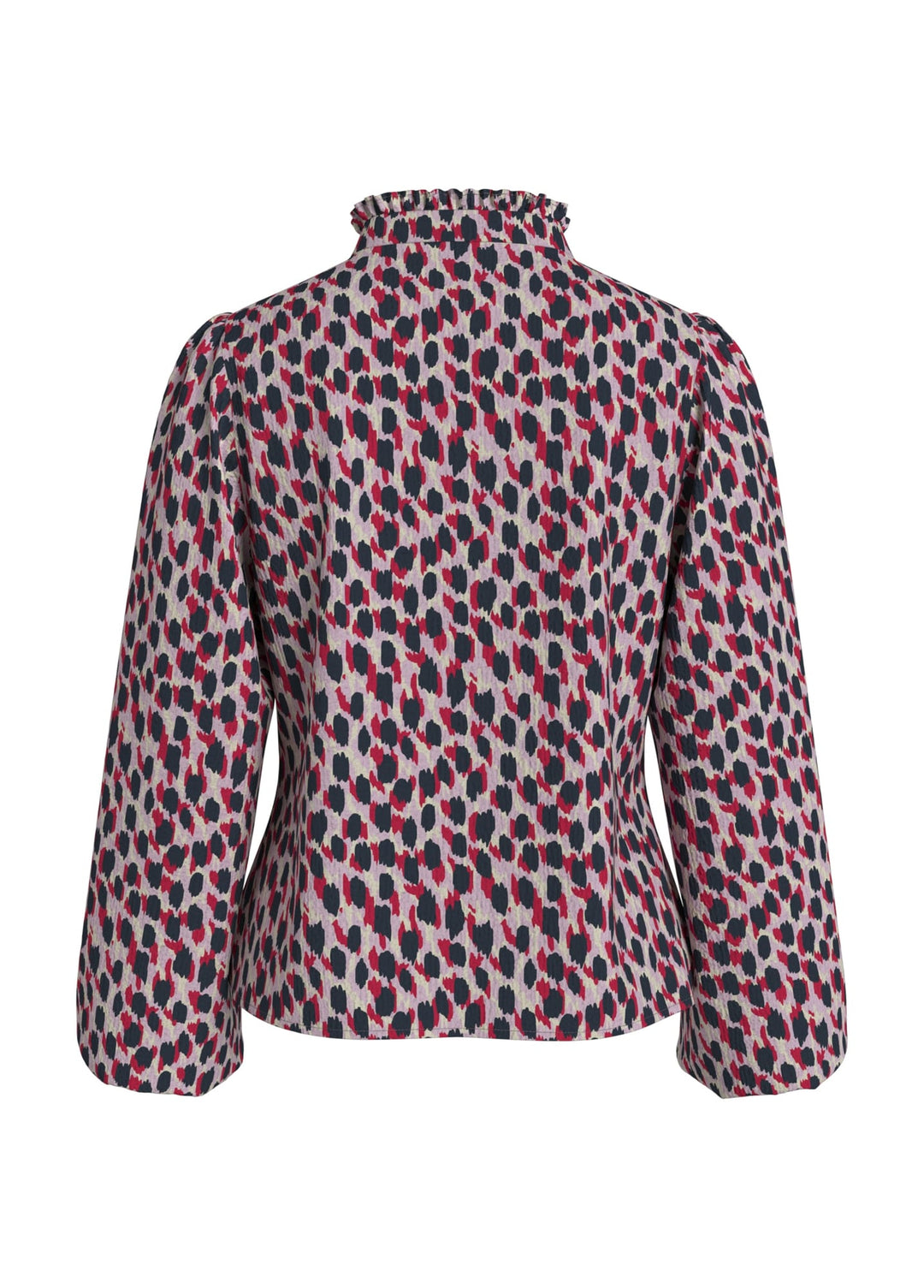 Vila 14108814 Rinkle blouse rood dessin – dames