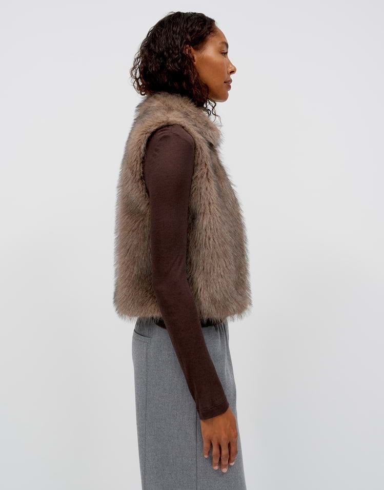 Opus Wafury 10624314524465 gilet dames taupe