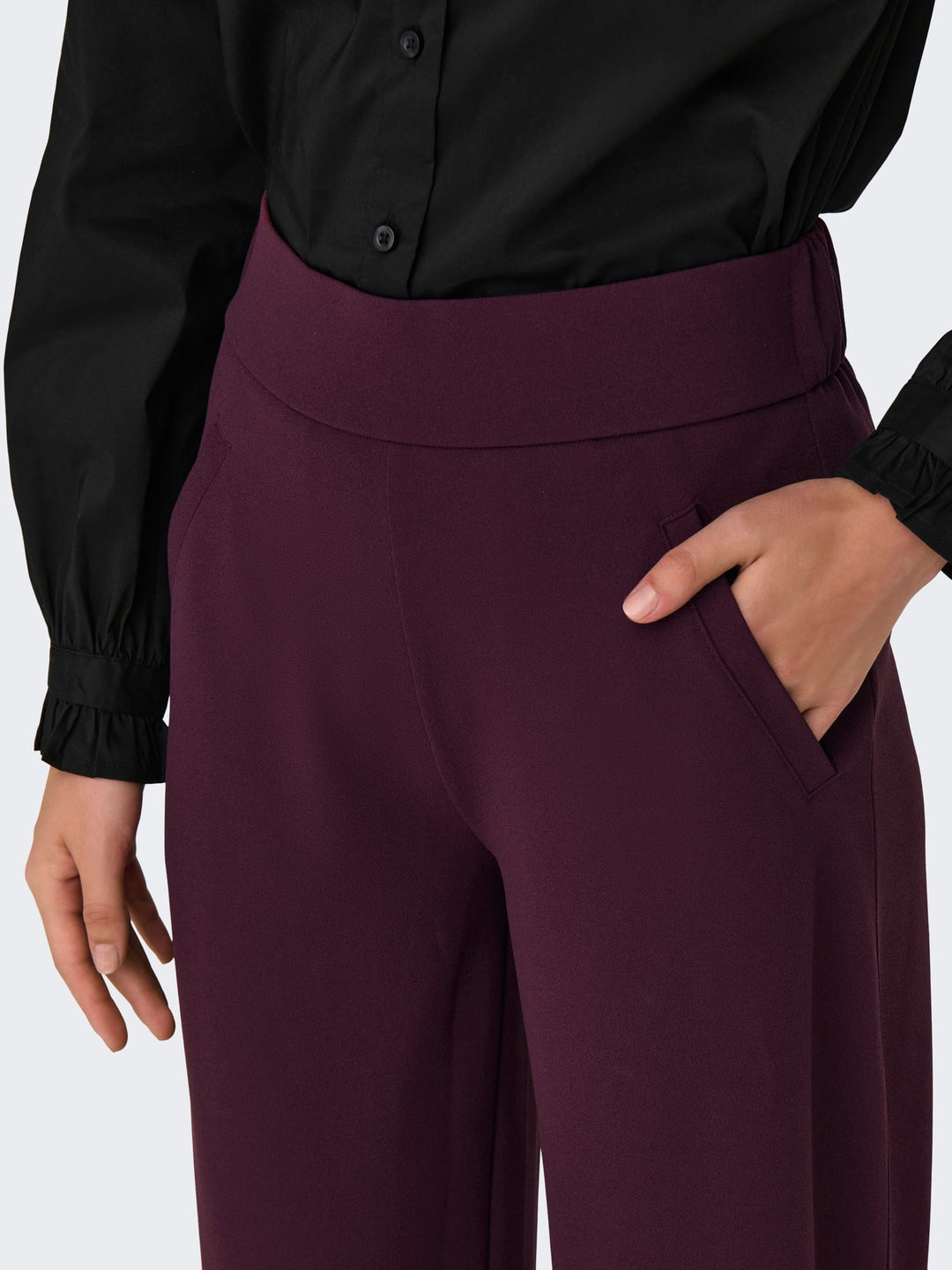 Jacqueline de Yong 15221238 Louisville catia lange broek wijnrood - 32