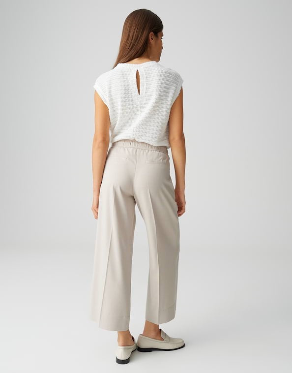 Opus Melane breath lange broek zand – dames