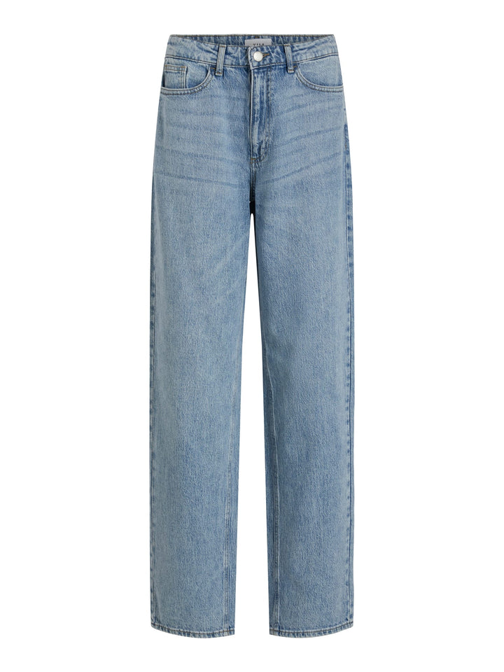 Vila 14084730 elly jeans regular-straight fit dames - Blue Denim - L32