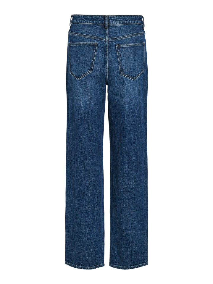 Vila VIKELLY JAF HW Straight Jeans - dames - Blue Denim - L32