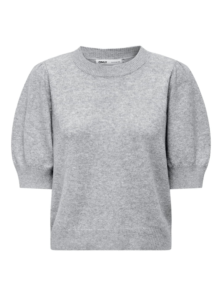 Only ONLRICA 2/4 Pullover KNT – dames trui grijs melee
