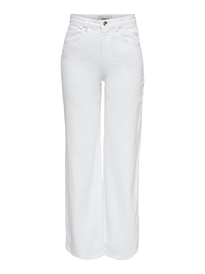 Only Juicy wide leg jeans wit – dames - L34