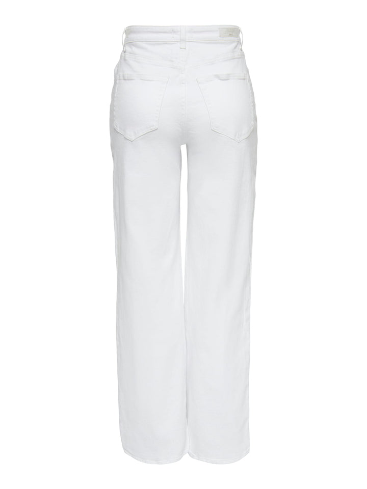 Only Juicy wide leg jeans wit – dames - L34