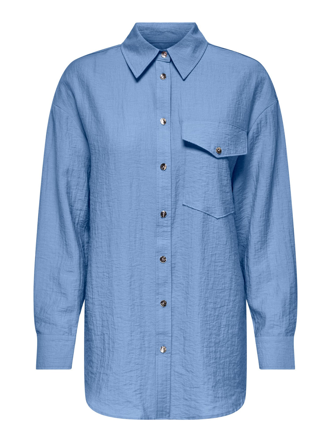 Only ONLTANIA LIFE LS SHIRT WVN lichtblauw – dames blouse