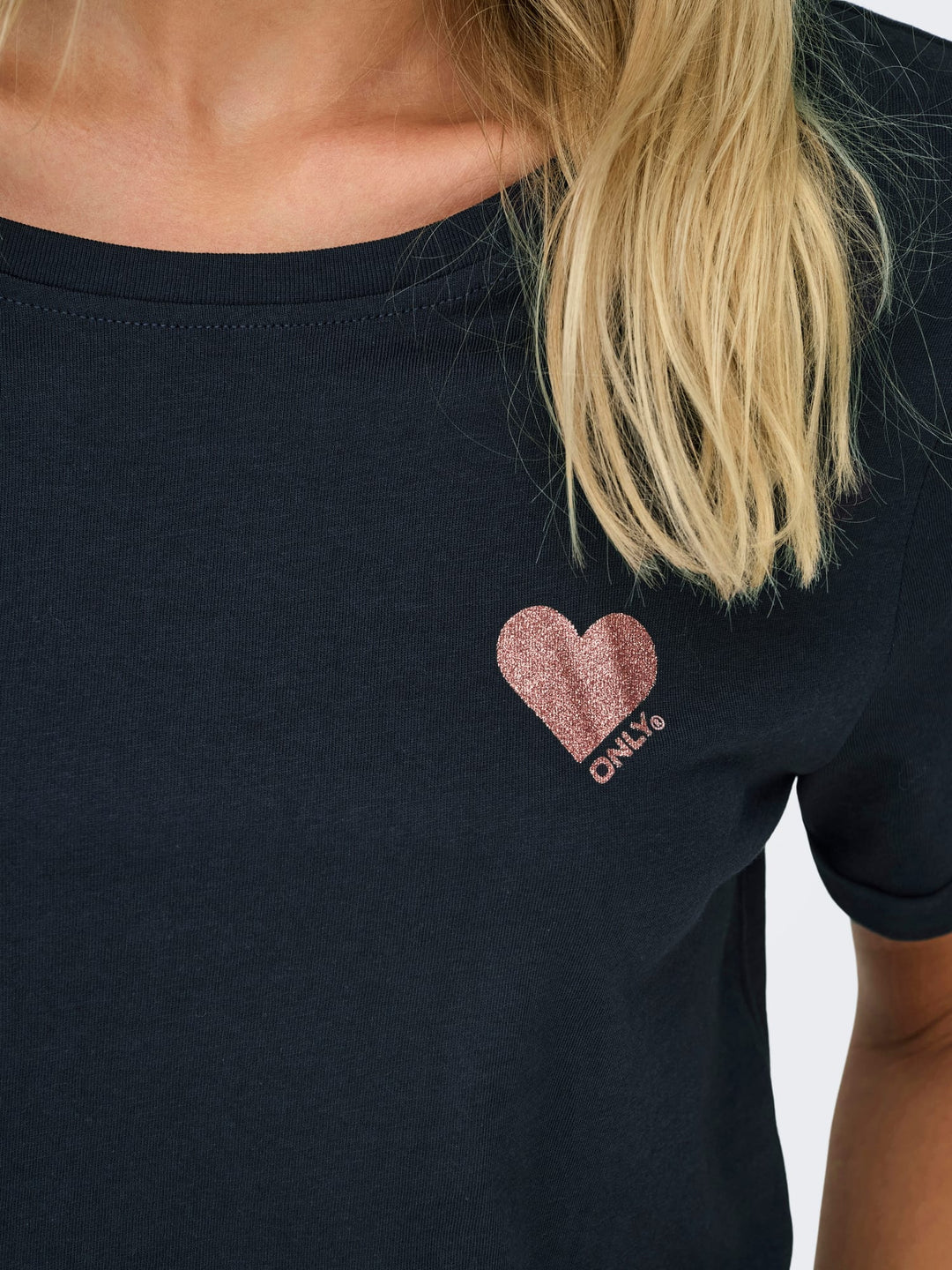 Only ONLKITA S/S TOP NOOS navy – dames t-shirt