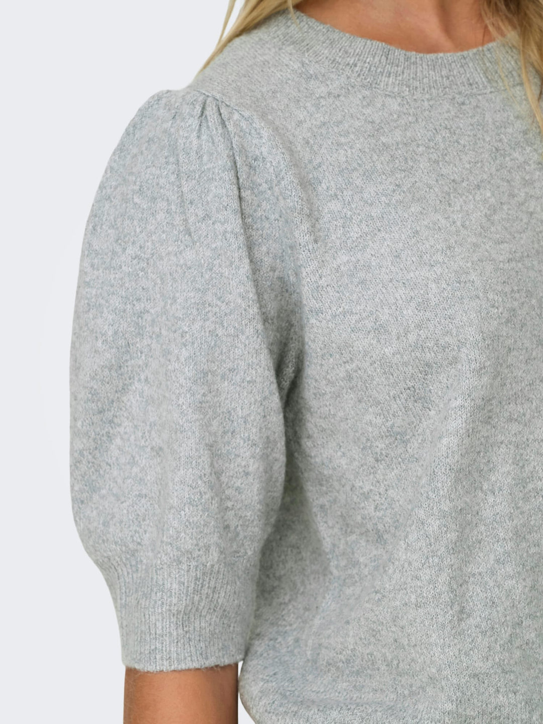Only ONLRICA 2/4 Pullover KNT – dames trui grijs melee