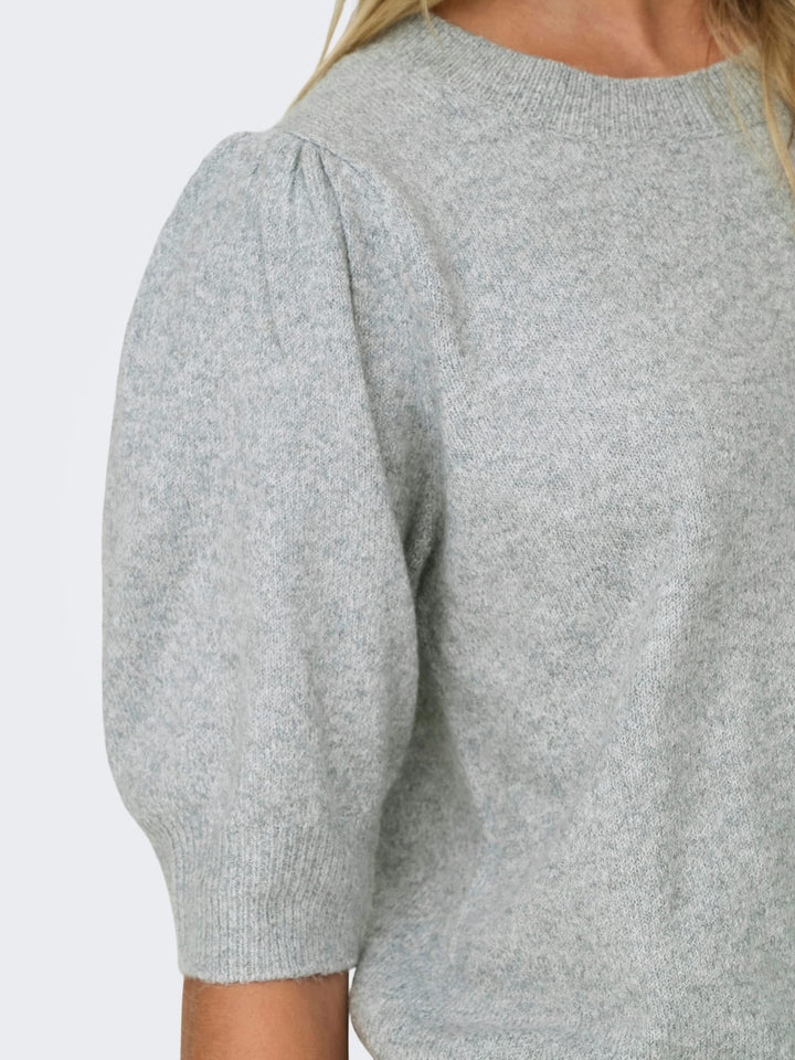 Only ONLRICA 2/4 Pullover KNT – dames trui grijs melee