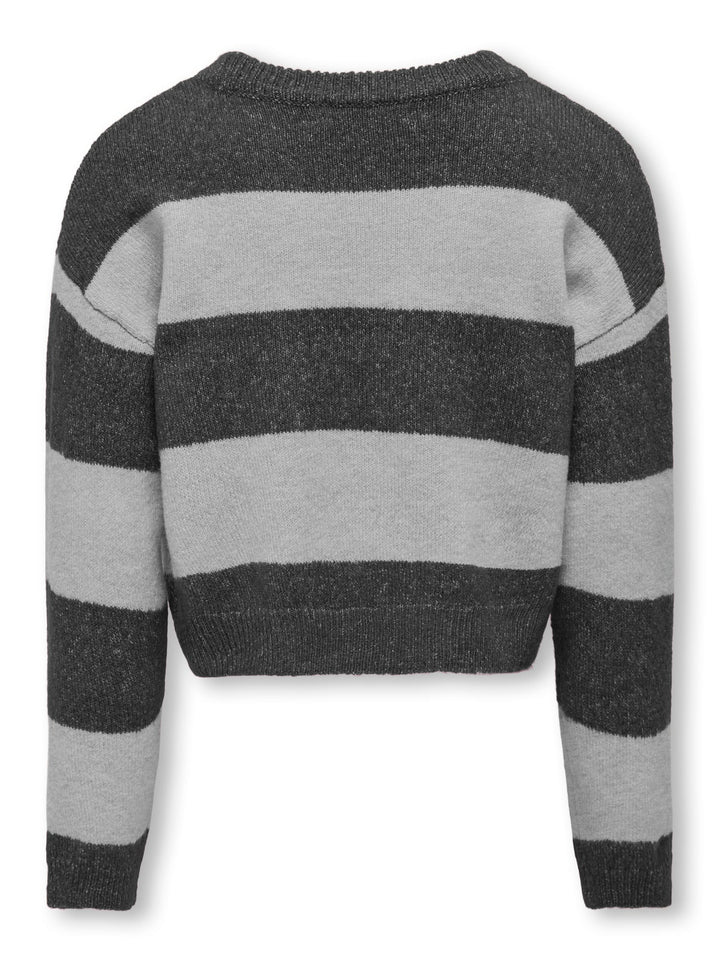 Kids Only Talio trui meisjes grijs dessin – gebreide pullover