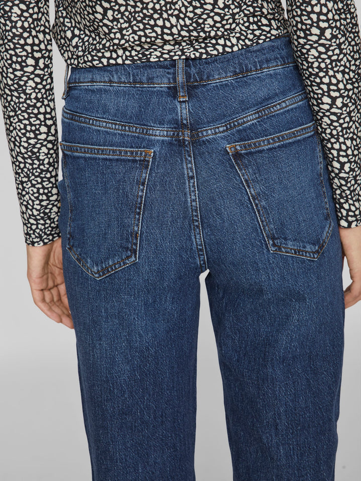 Vila VIKELLY JAF HW Straight Jeans - dames - Blue Denim - L32