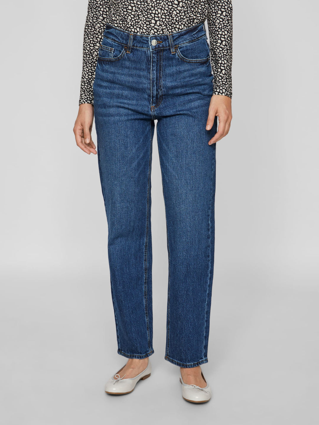 Vila 14084730 kelly jeans regular-straight fit blue denim - L32