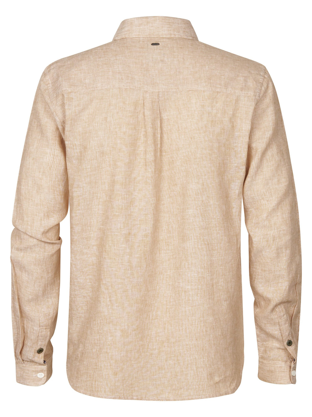 Petrol men M-1050-SIL401 overhemd l/m zand dessin – heren