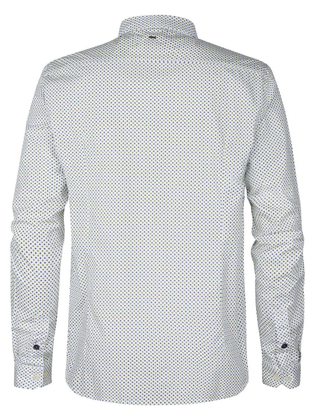 Petrol men M-1050-SIL405 overhemd l/m – heren - Wit Dessin