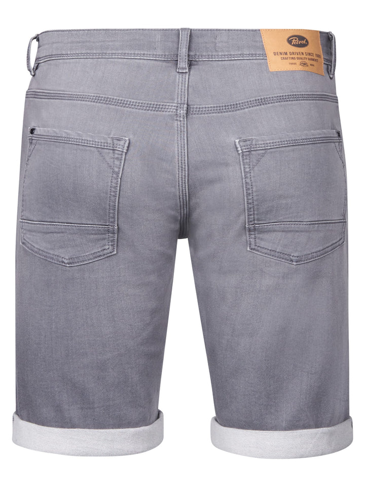 Petrol men M-ROS-SHO001 short denim heren - grijs - Grey Denim