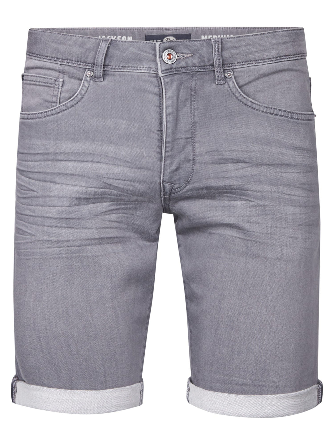 Petrol men M-ROS-SHO001 short denim heren - grijs - Grey Denim