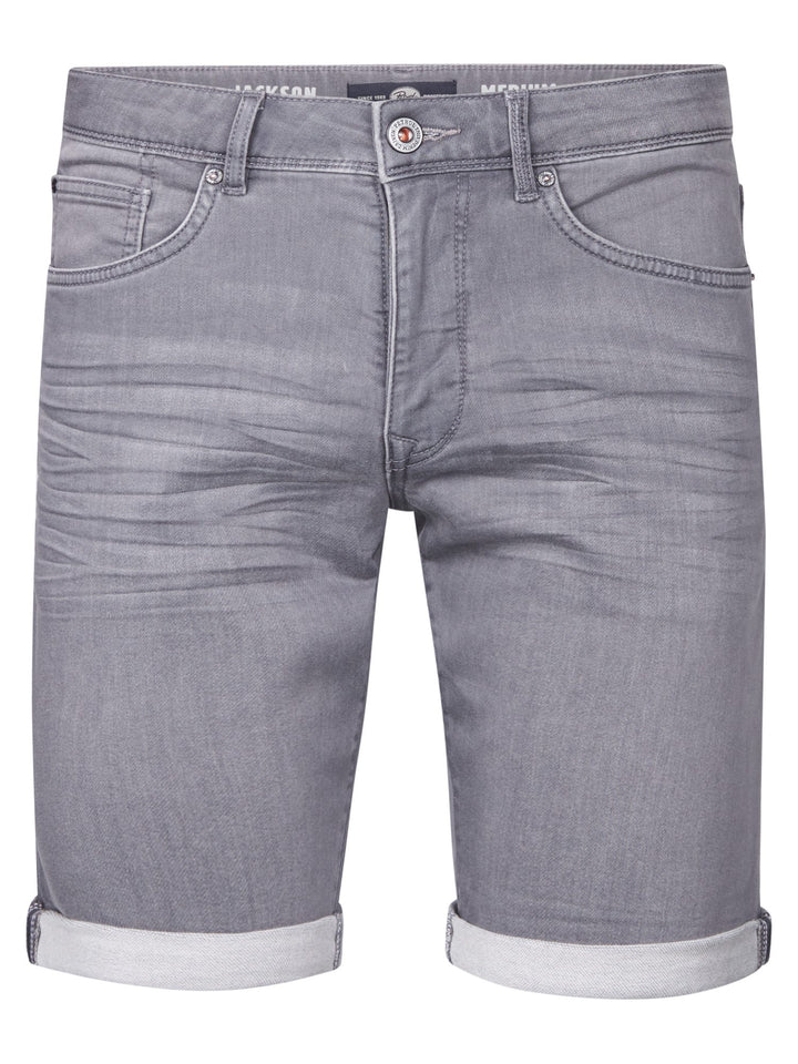 Petrol men M-ROS-SHO001 short denim heren - grijs - Grey Denim
