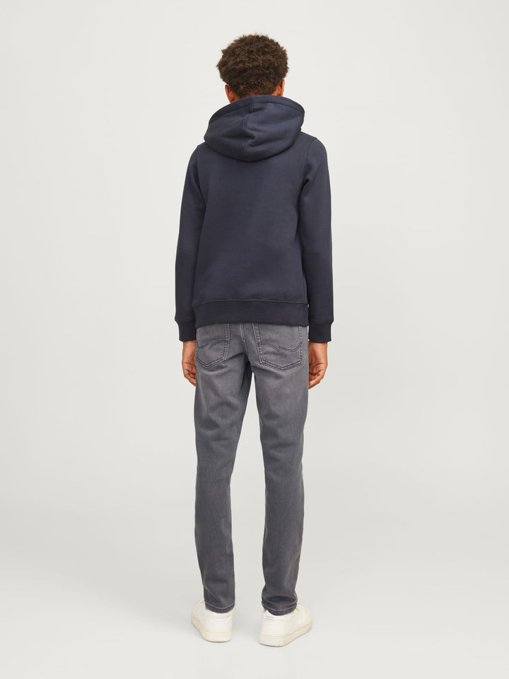 Jack & Jones Kids slim fit jeans grijs – jongens - Grey Denim