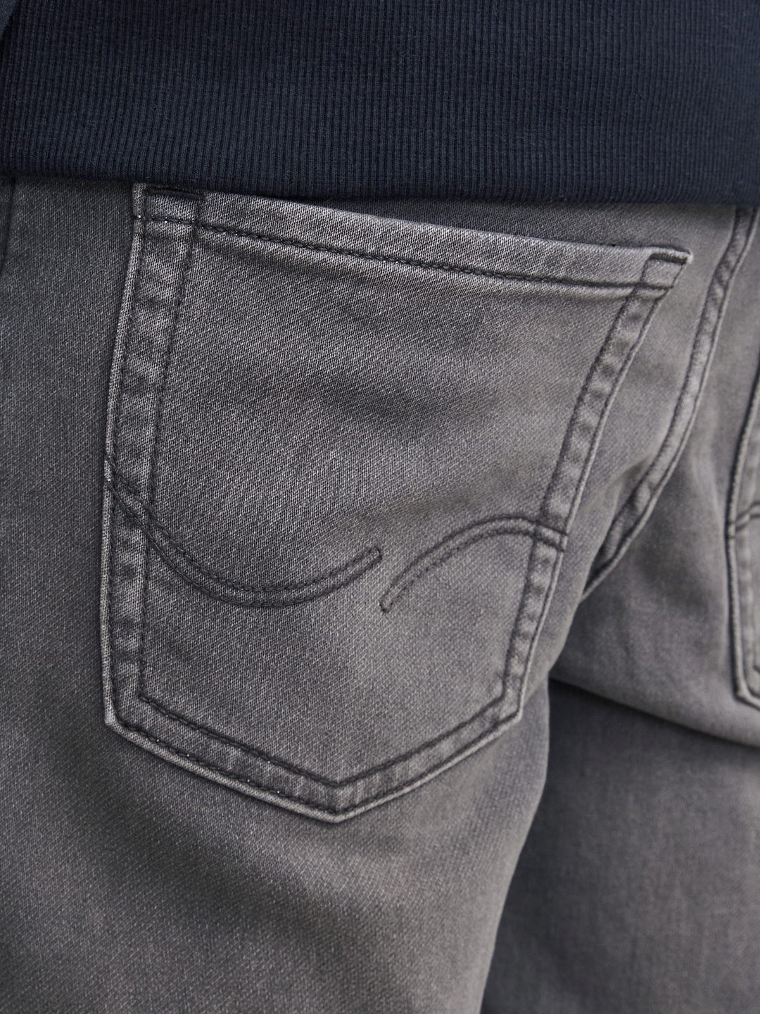 Jack & Jones Kids slim fit jeans grijs – jongens - Grey Denim