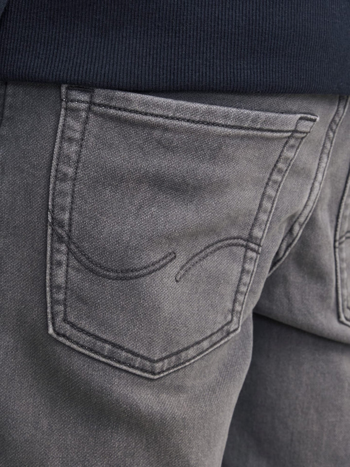 Jack & Jones Kids slim fit jeans grijs – jongens - Grey Denim