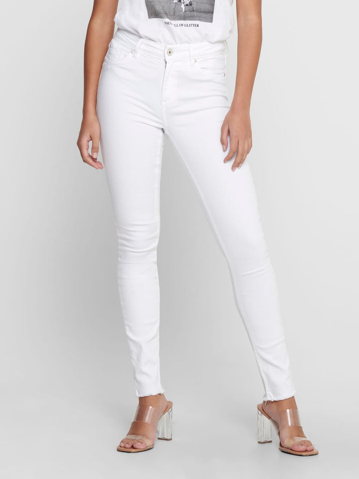 Only 15155438 Blush skinny fit jeans wit – dames - L34