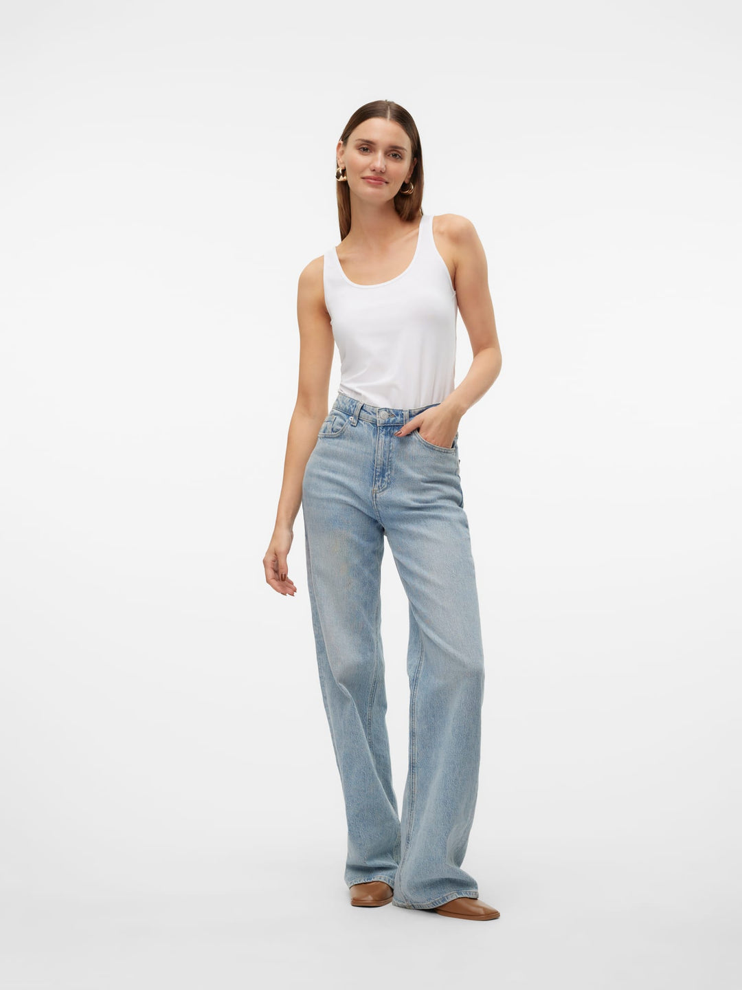 VERO MODA Lulu tank top off-white – dames