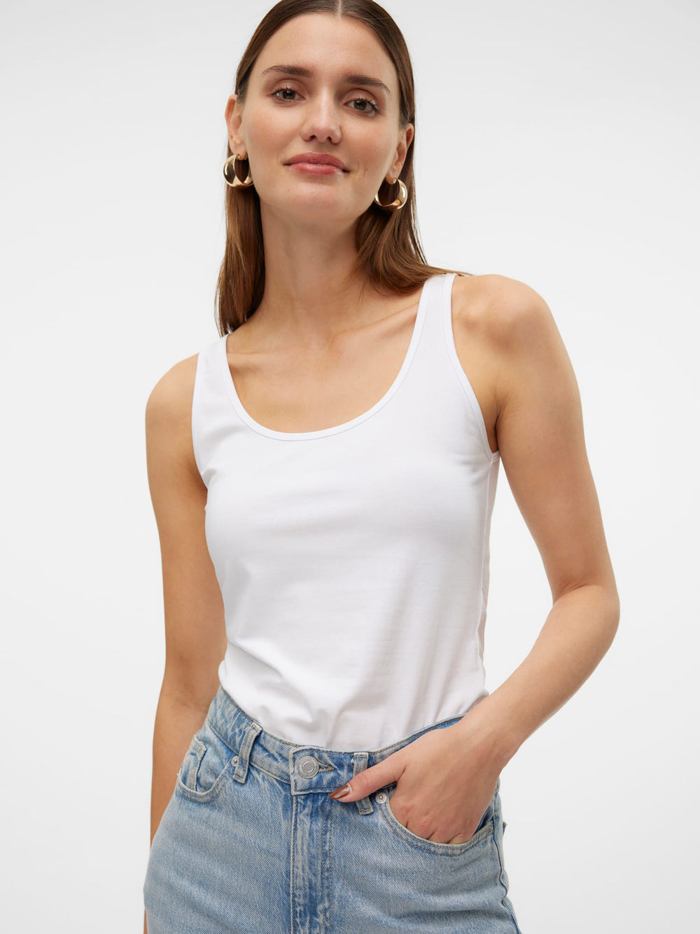 VERO MODA Lulu tank top off-white – dames