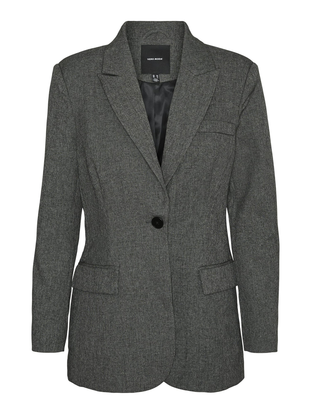 VERO MODA Anni blazer dames antraciet – elegant en stijlvol