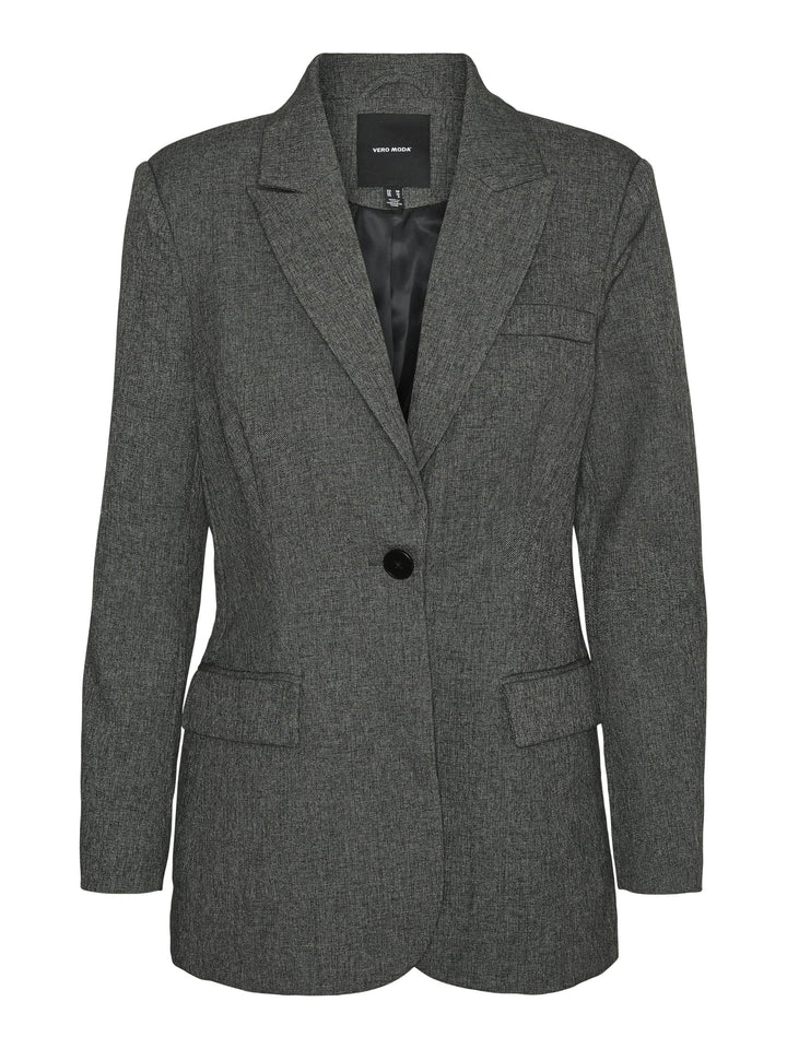 VERO MODA Anni blazer dames antraciet – elegant en stijlvol