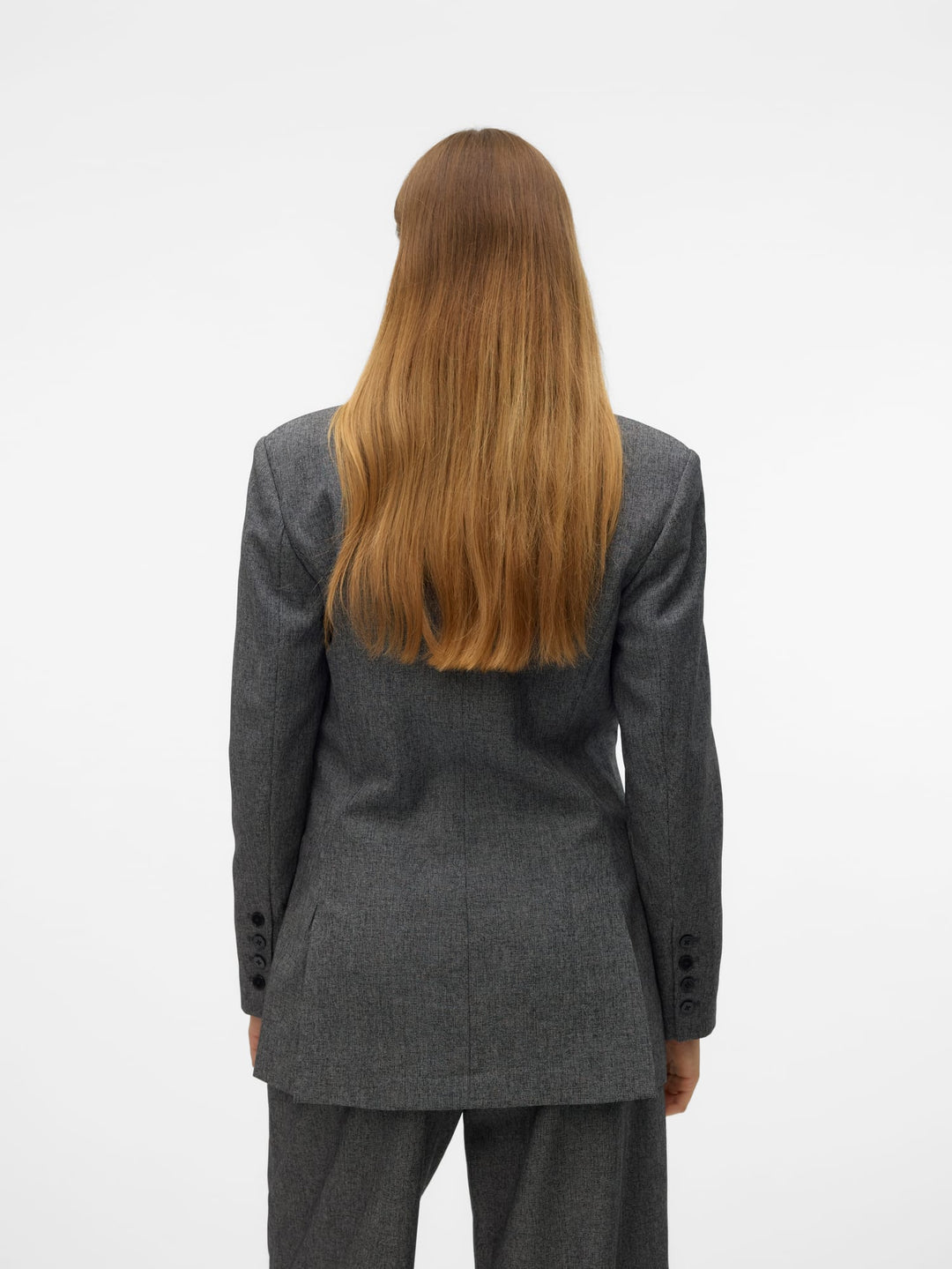 VERO MODA Anni blazer dames antraciet – elegant en stijlvol