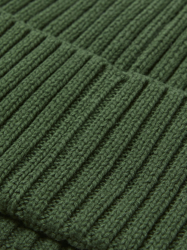 Jack & Jones JACPRIME COTTON BEANIE NOOS - donkergroen