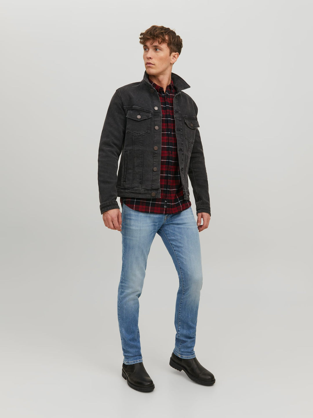 Jack & Jones Tim slim fit jeans – heren - Blue Denim - L32