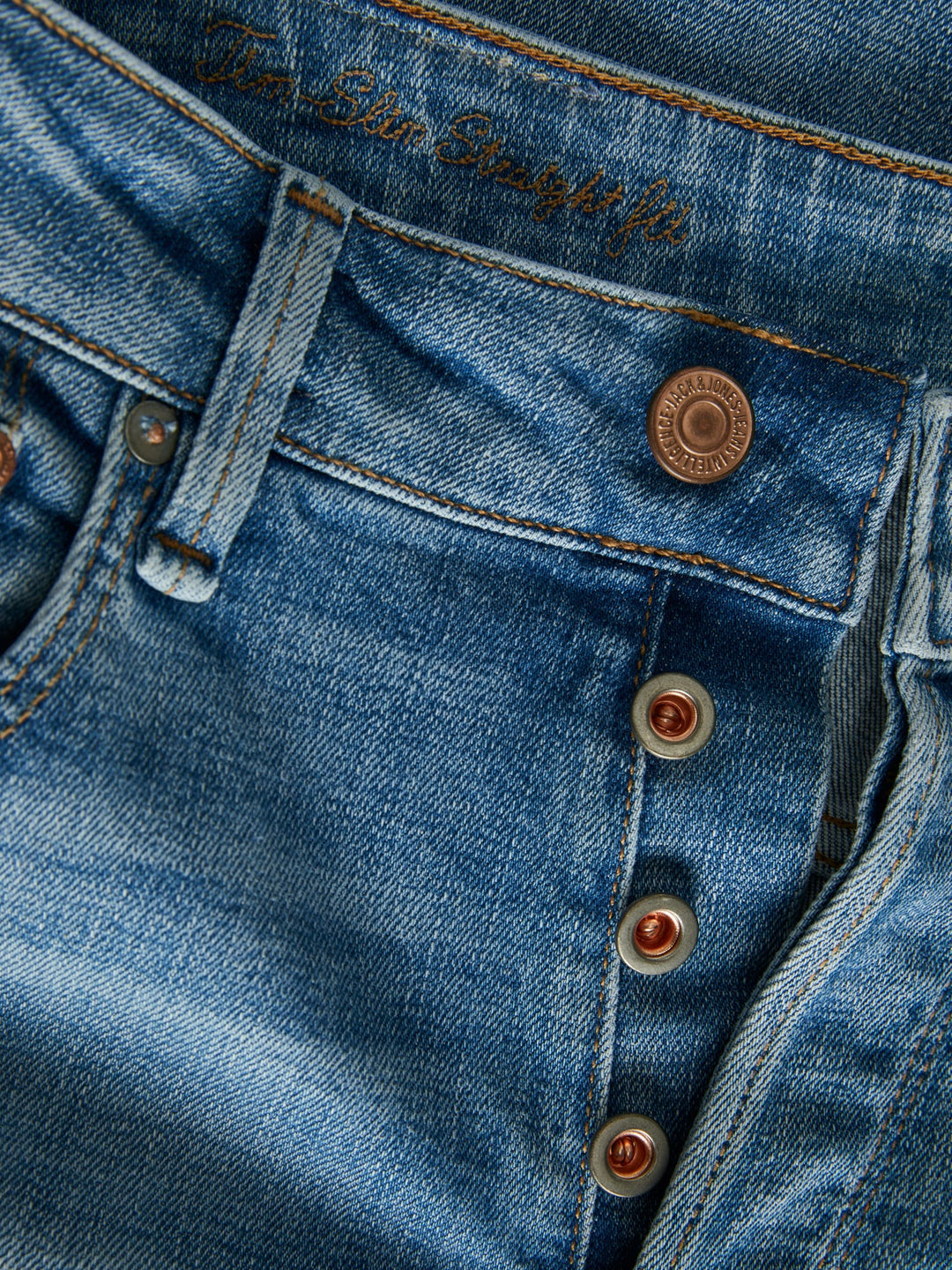 Jack & Jones Tim slim fit jeans – heren - Blue Denim - L32