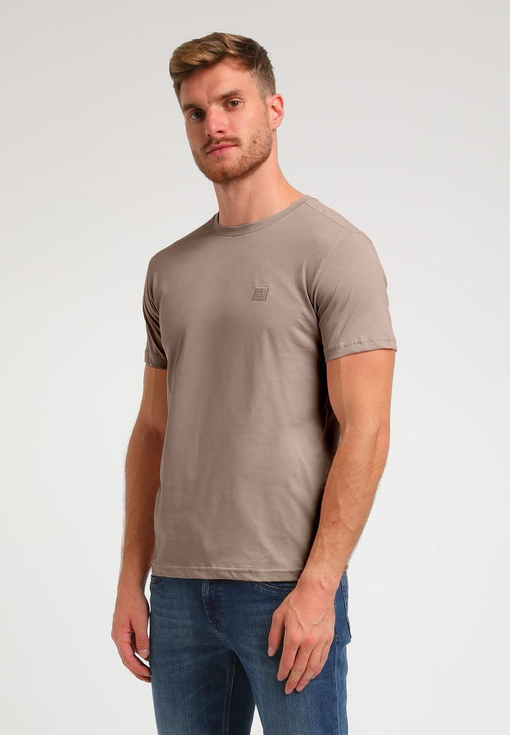 Gabbiano men BAZE T-shirt taupe – heren