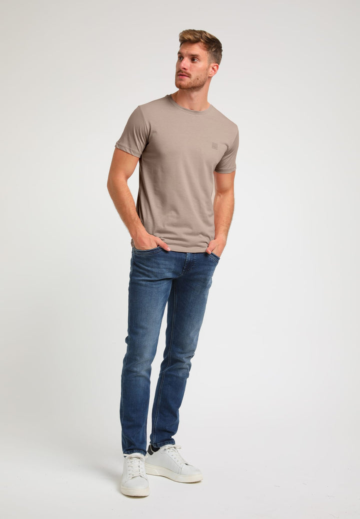 Gabbiano men BAZE T-shirt taupe – heren
