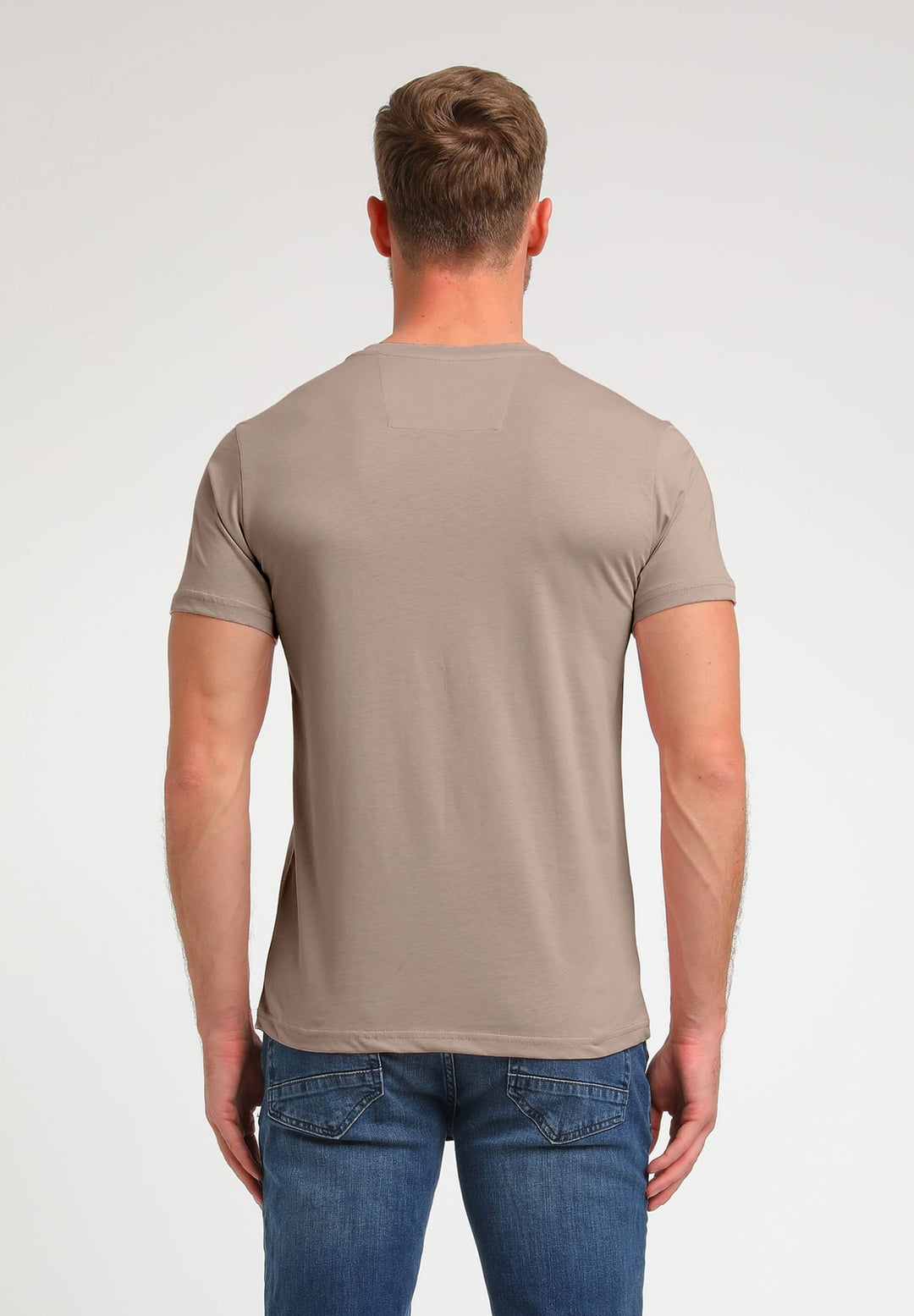 Gabbiano men BAZE T-shirt taupe – heren