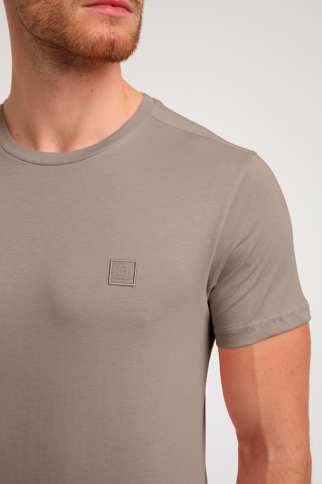 Gabbiano men BAZE T-shirt taupe – heren