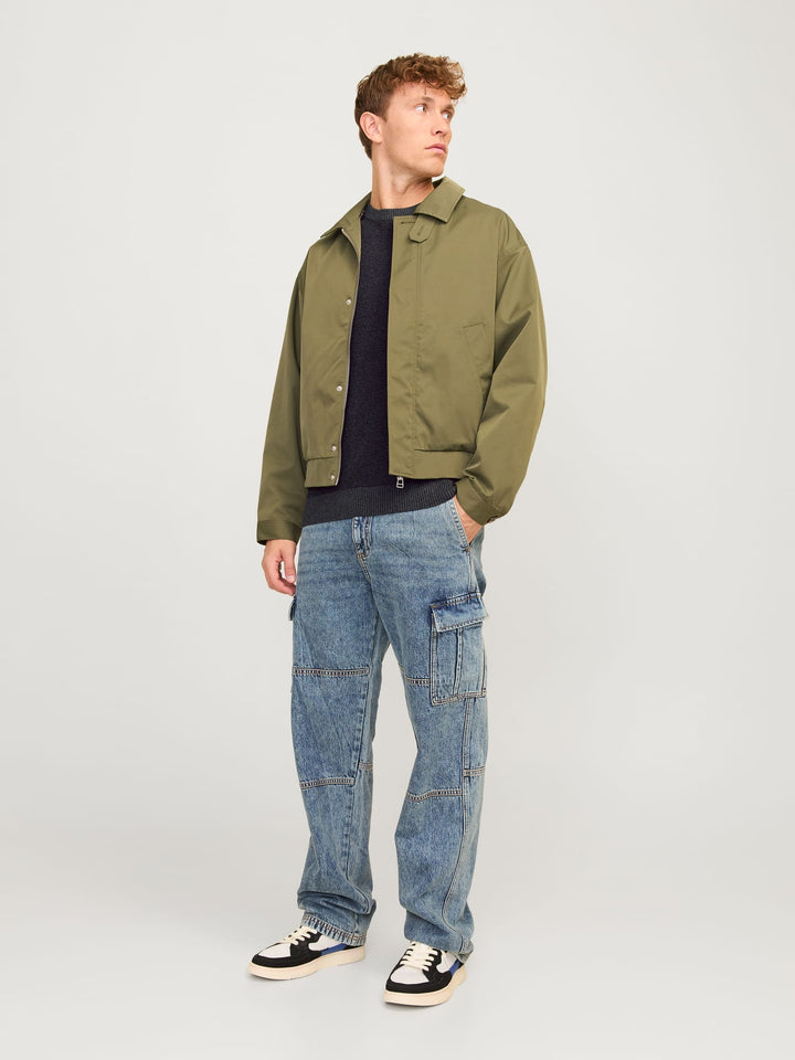 Jack & Jones Globe trui antraciet – heren