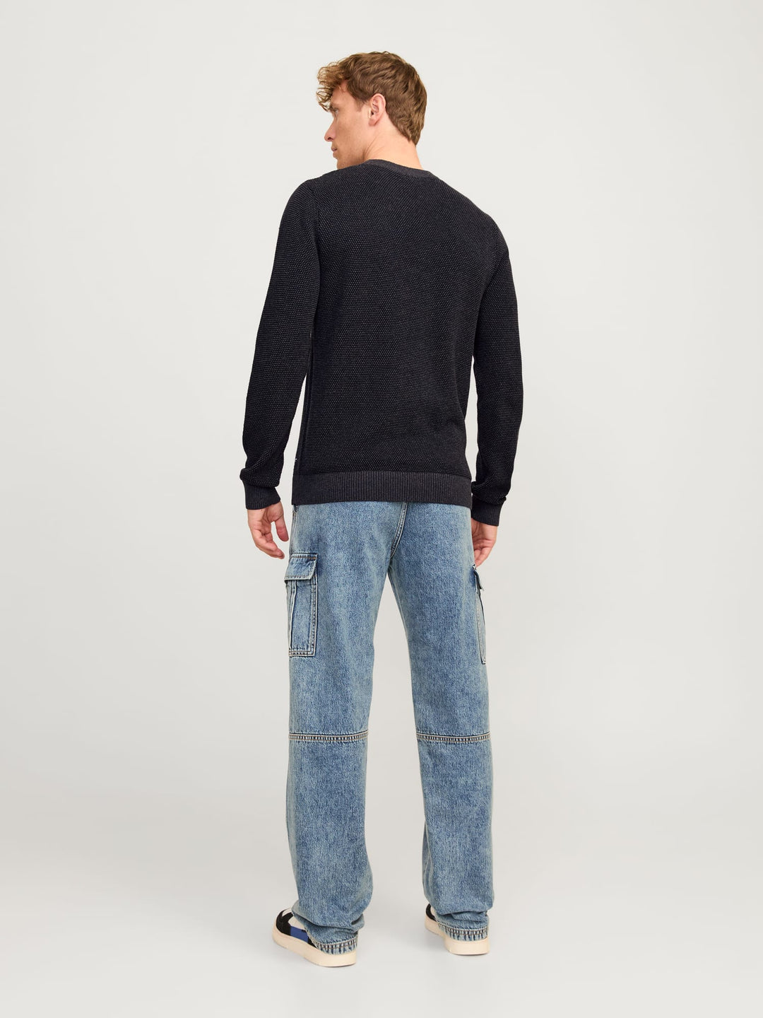 Jack & Jones Globe trui antraciet – heren