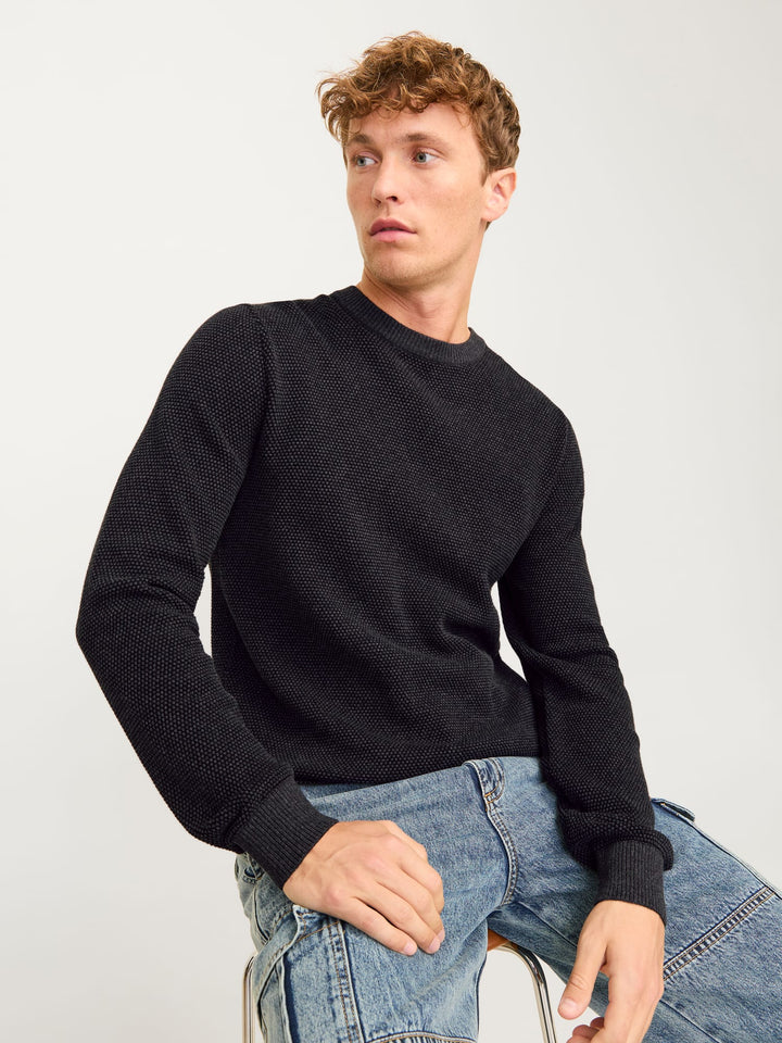 Jack & Jones Globe trui antraciet – heren